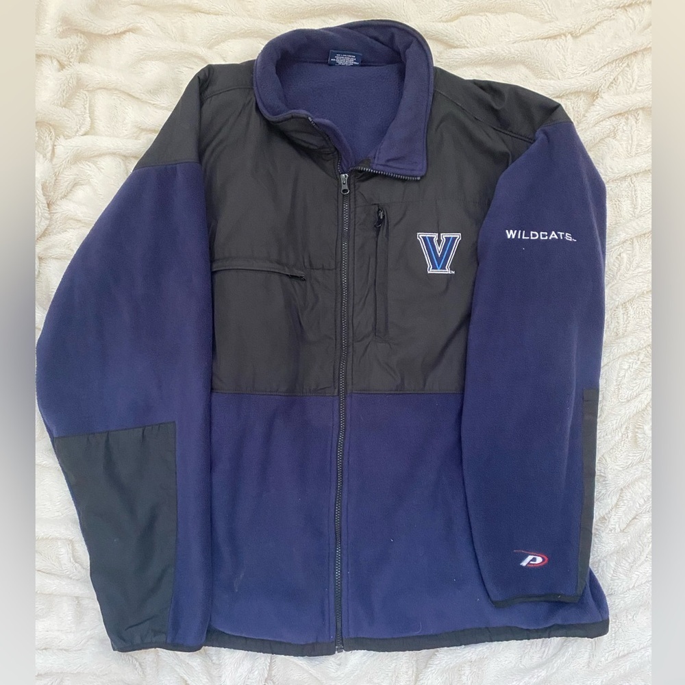 Vintage Villanova University fleece vintage Proplayer zip-up jacket